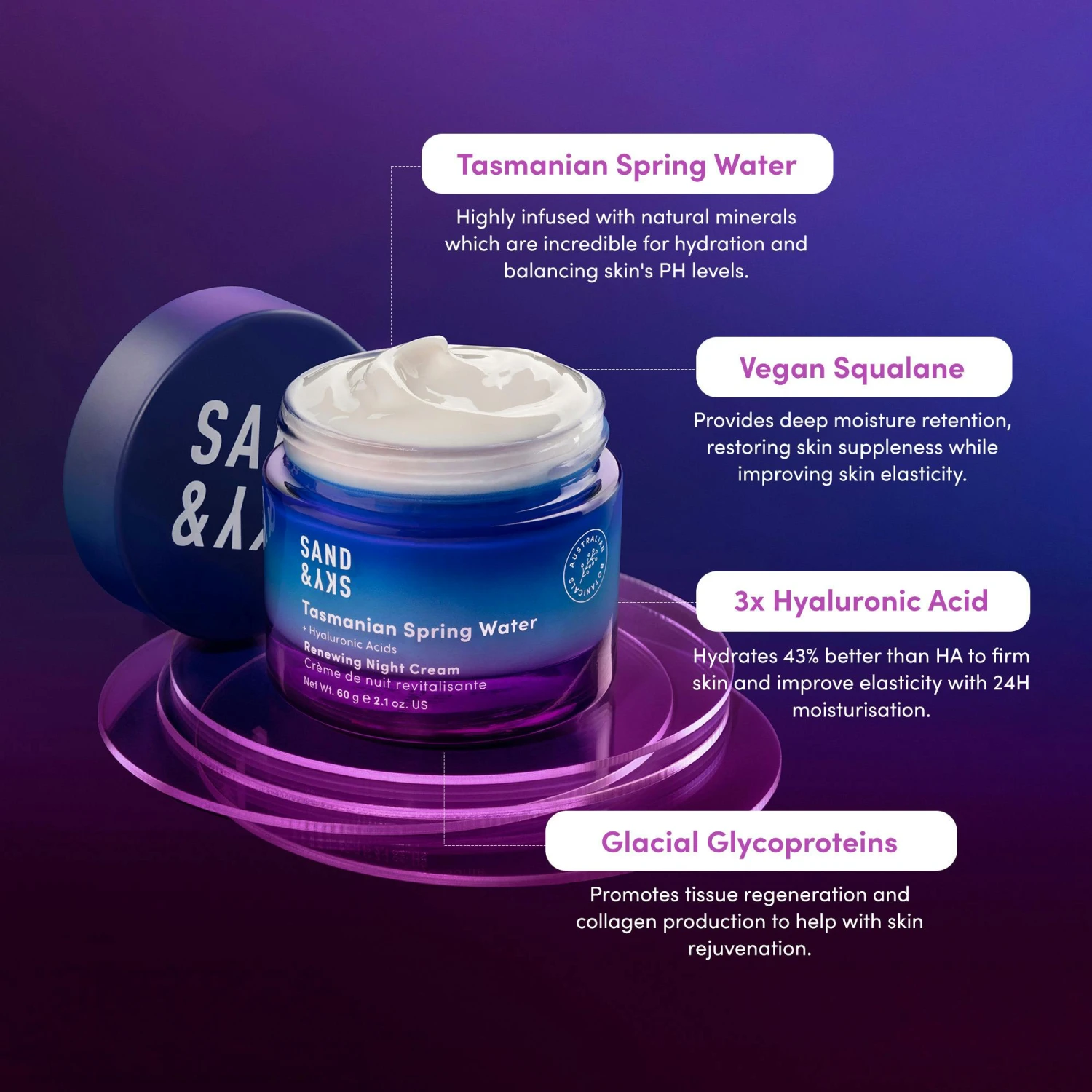 Tasmanian Spring Water Renewing Night Cream 5 Tasmanian Spring Water Renewing Night Cream - Bild 5