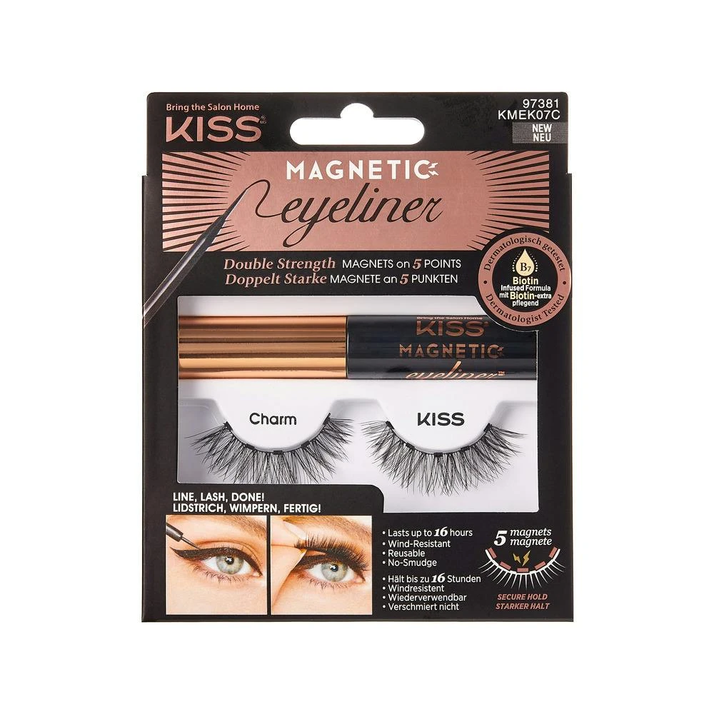 KISS Magnetic Eyeliner Kit KMEK07C 1 KISS Magnetic Eyeliner Kit KMEK07C