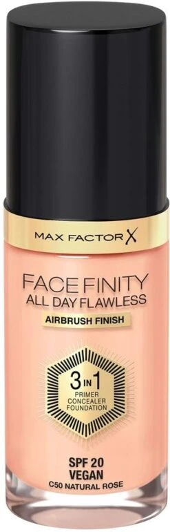 Max Factor All Day Flawless 3in1 Foundation 50 Natural Rose