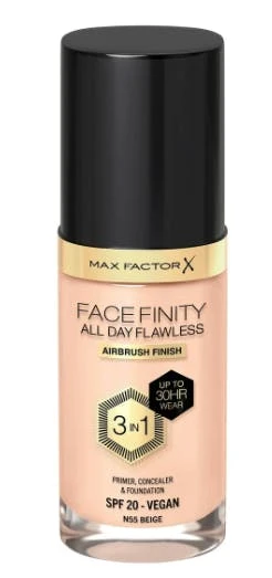 Max Factor All Day Flawless 3in1 Foundation 55 Beige