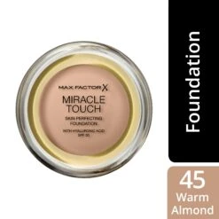 Max Factor Miracle Touch Formula 45 Warm Almond 8 Max Factor Miracle Touch Formula 45 Warm Almond -Redken Butik 106828 6509 1687943144