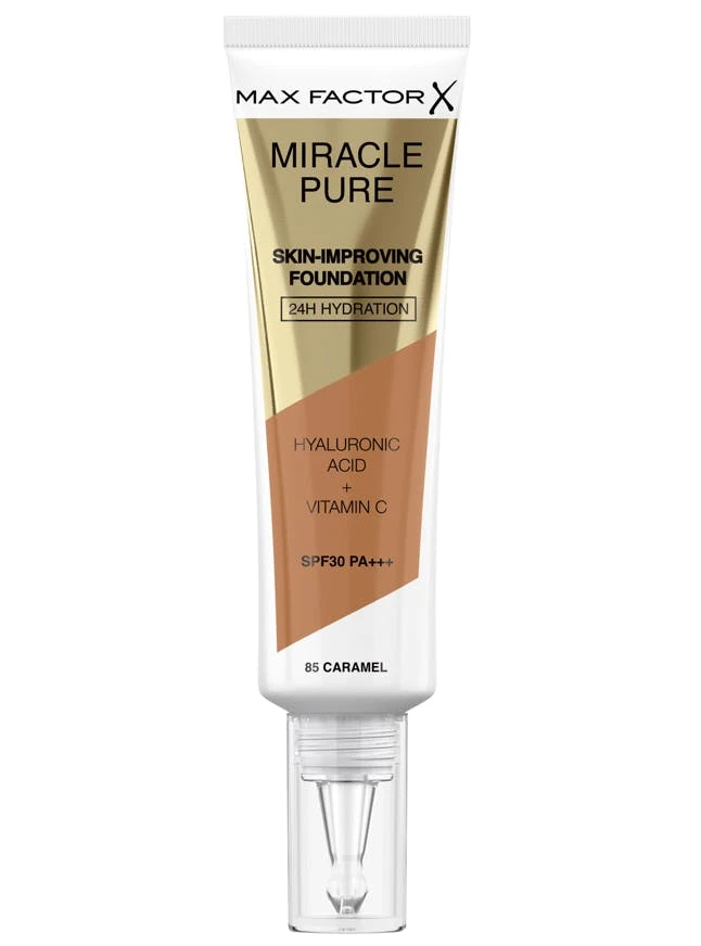 Max Factor Miracle Pure Foundation 85 Caramel 1 Max Factor Miracle Pure Foundation 85 Caramel