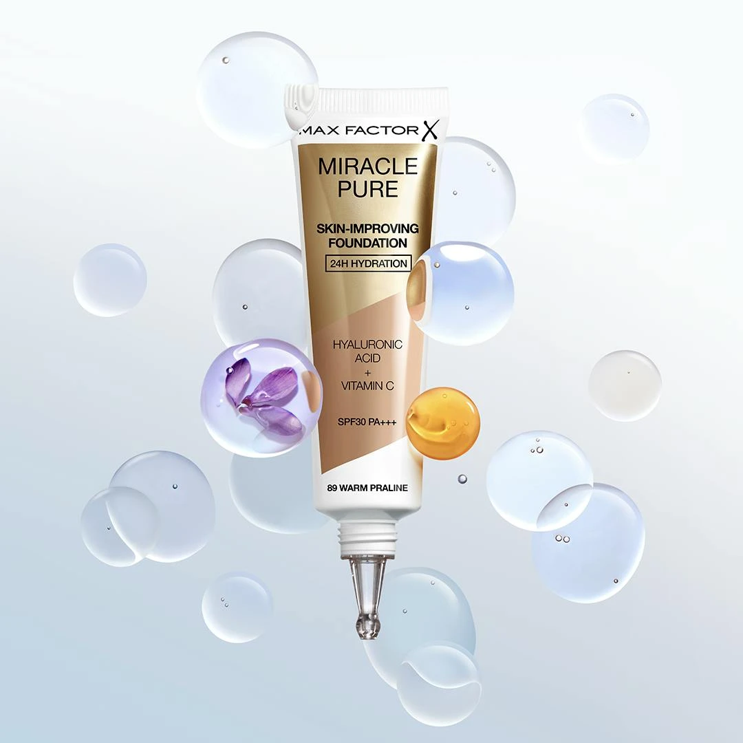 Max Factor Miracle Pure Foundation 50 Natural Rose 2 Max Factor Miracle Pure Foundation 50 Natural Rose - Bild 2