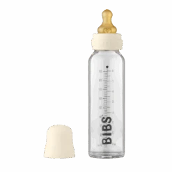 BIBS Baby Glass Bottle Complete Set Latex Ivory