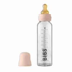 BIBS Baby Glass Bottle Complete Set Latex Blush