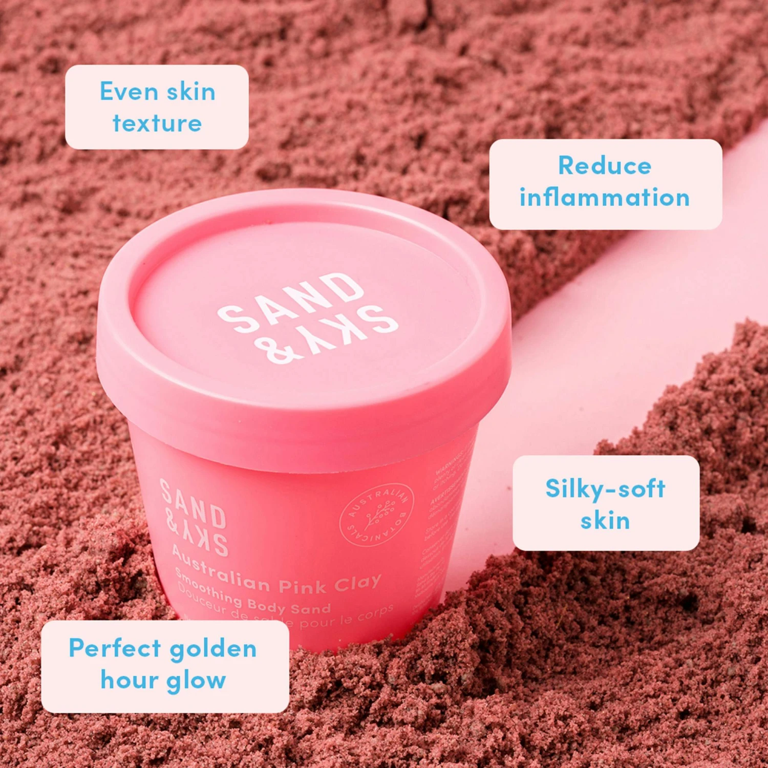 Australian Pink Clay Smoothing Body Sand 4 Australian Pink Clay Smoothing Body Sand - Bild 4