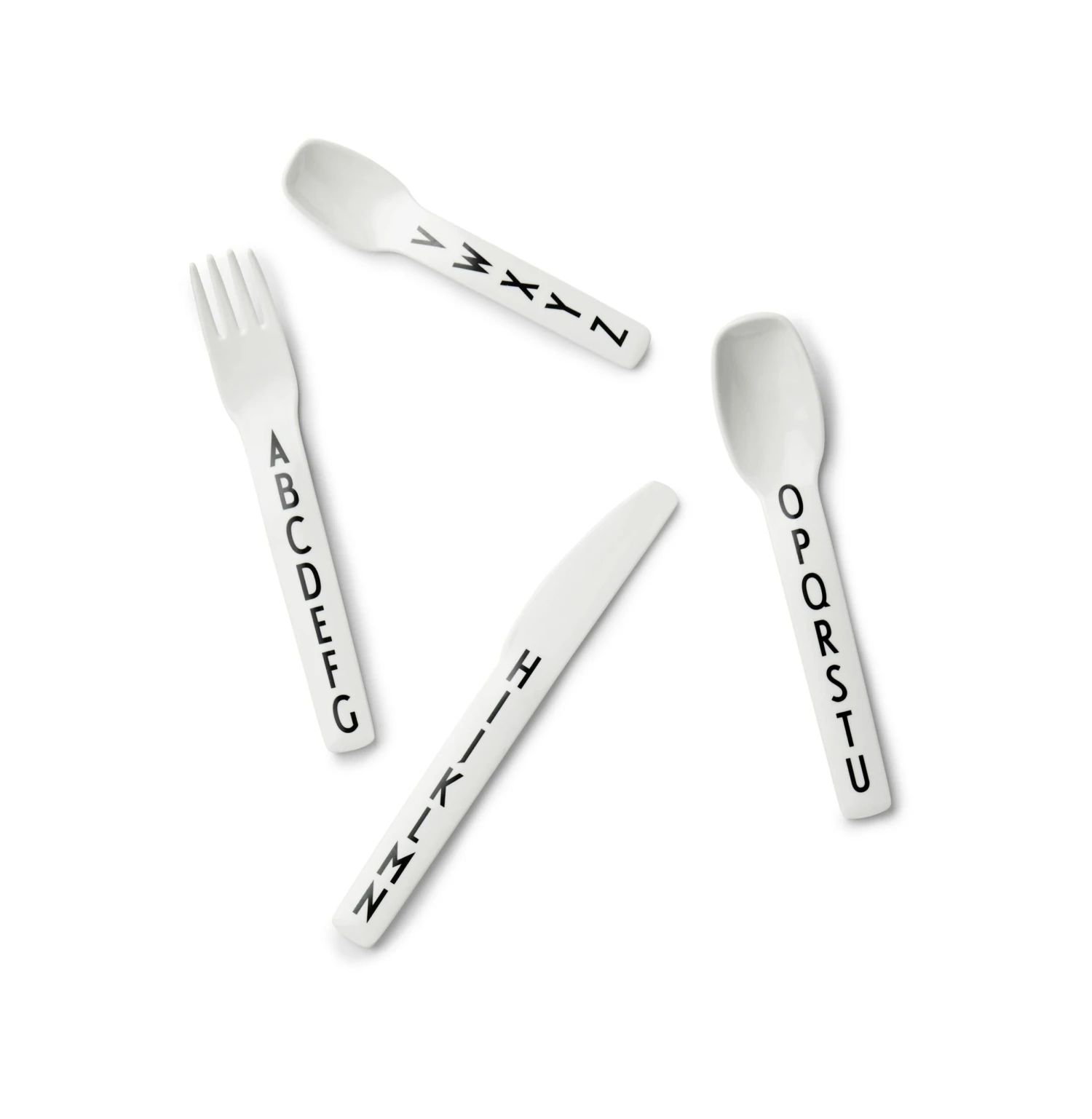 Design Letters Kids Cutlery White 2 Design Letters Kids Cutlery White - Bild 2