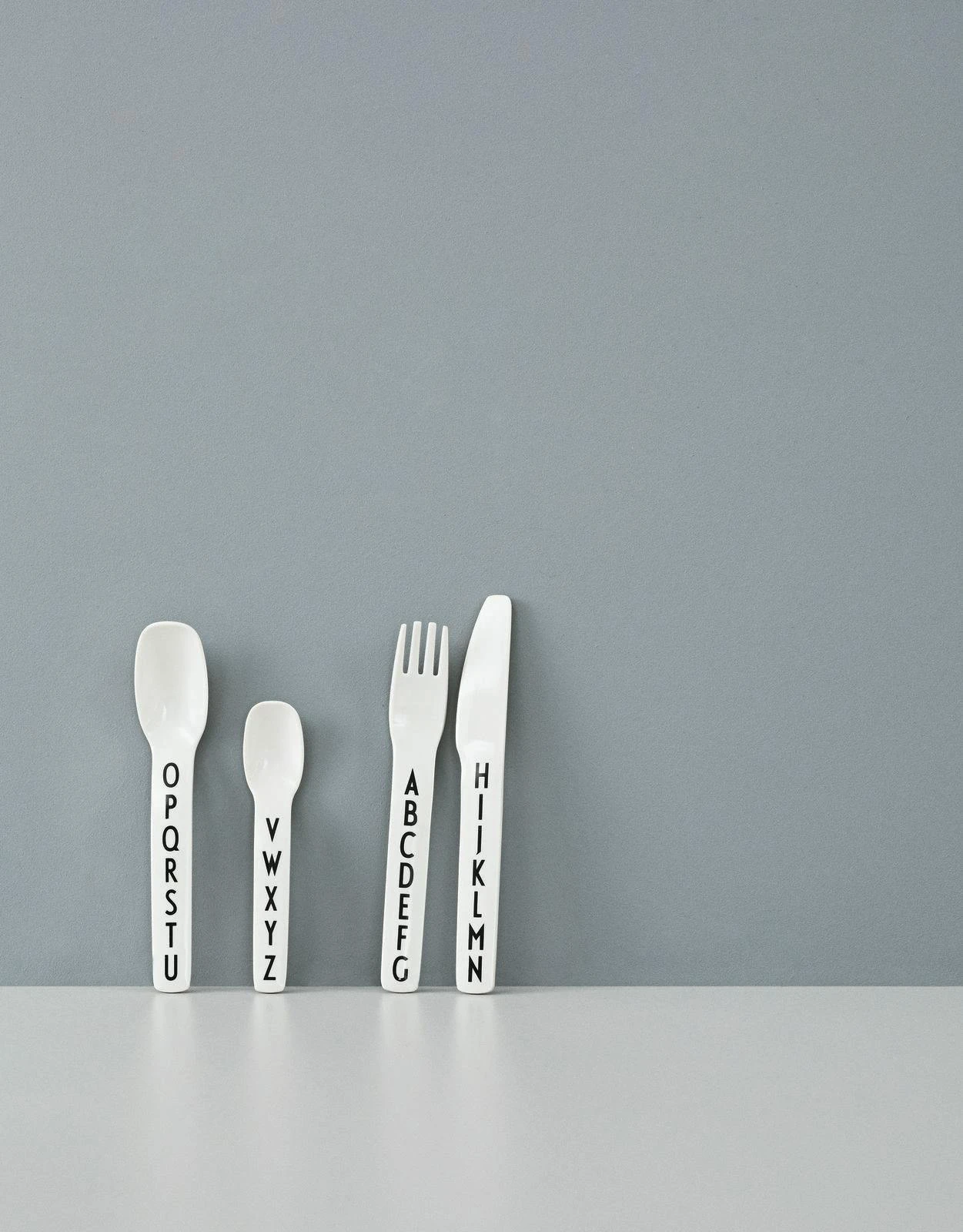 Design Letters Kids Cutlery White 3 Design Letters Kids Cutlery White - Bild 3