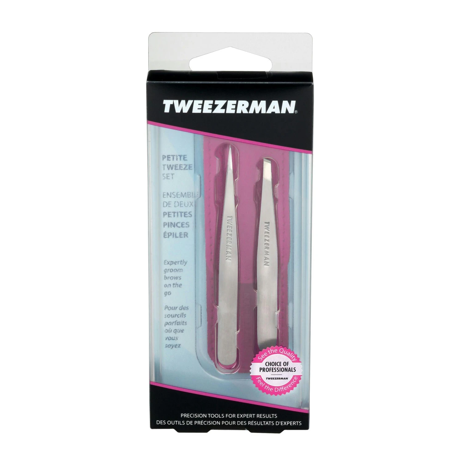 Tweezerman Petite Tweeze Set With Pink Case 2 Tweezerman Petite Tweeze Set With Pink Case - Bild 2