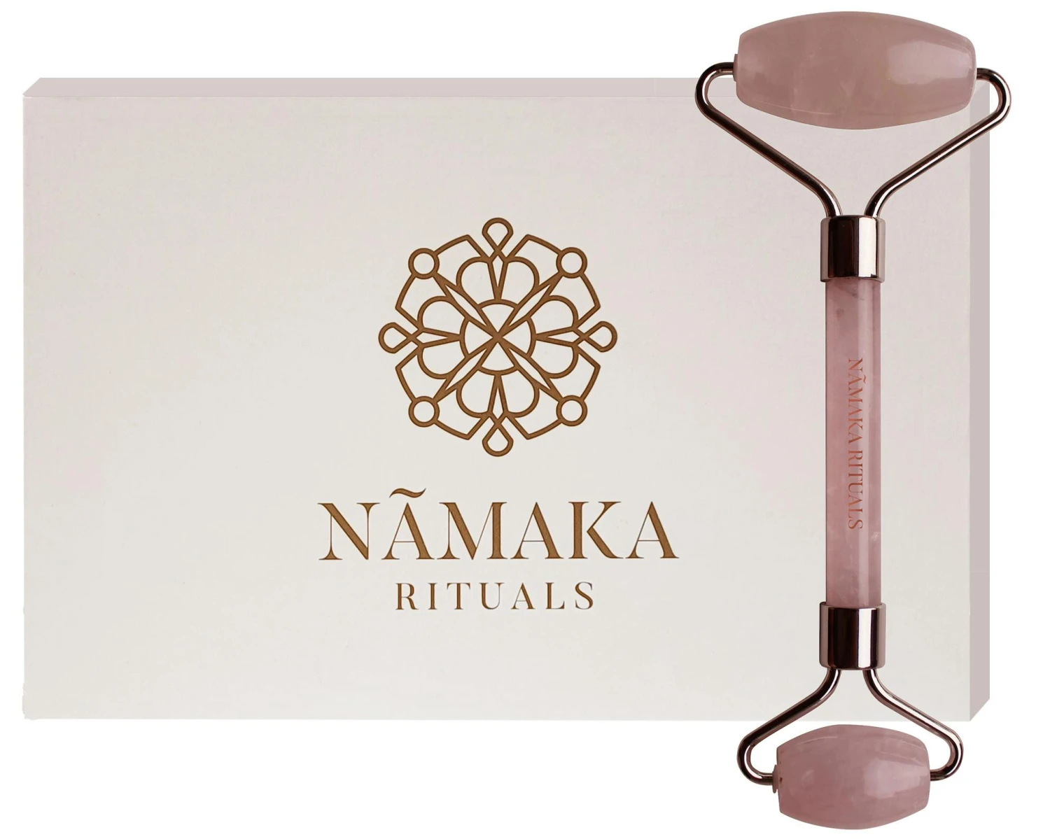 Pono Jade Roller Rose Quartz 2 Pono Jade Roller Rose Quartz - Bild 2