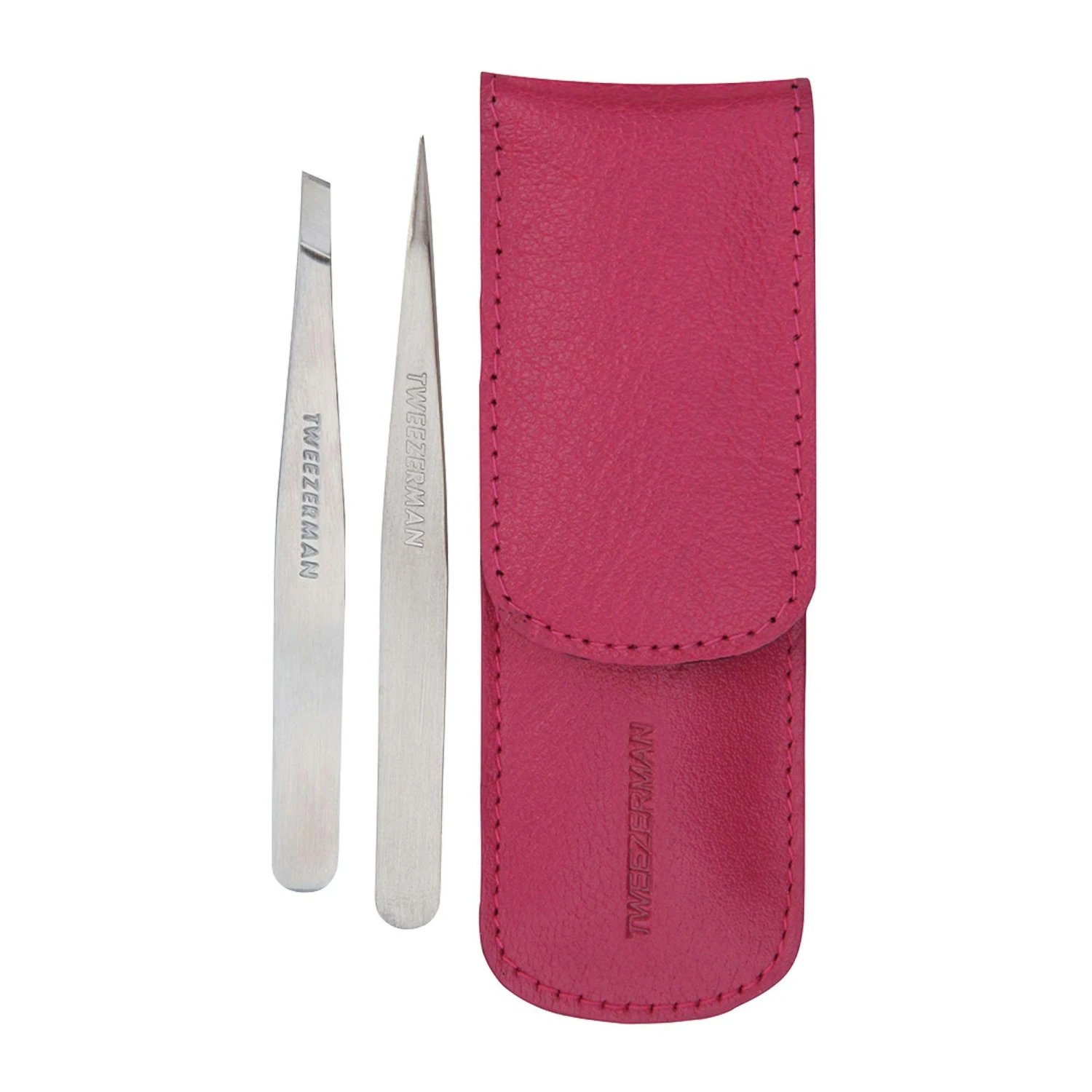 Tweezerman Petite Tweeze Set With Pink Case 1 Tweezerman Petite Tweeze Set With Pink Case