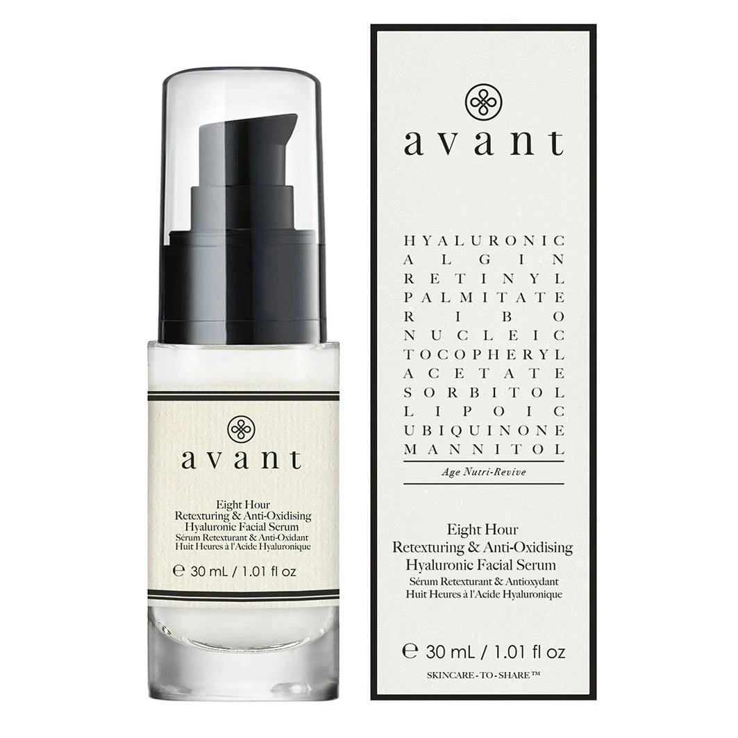 Avant Eight Hour Antioxidising & Retexturing Hyaluronic Facial Serum 1 Avant Eight Hour Antioxidising & Retexturing Hyaluronic Facial Serum