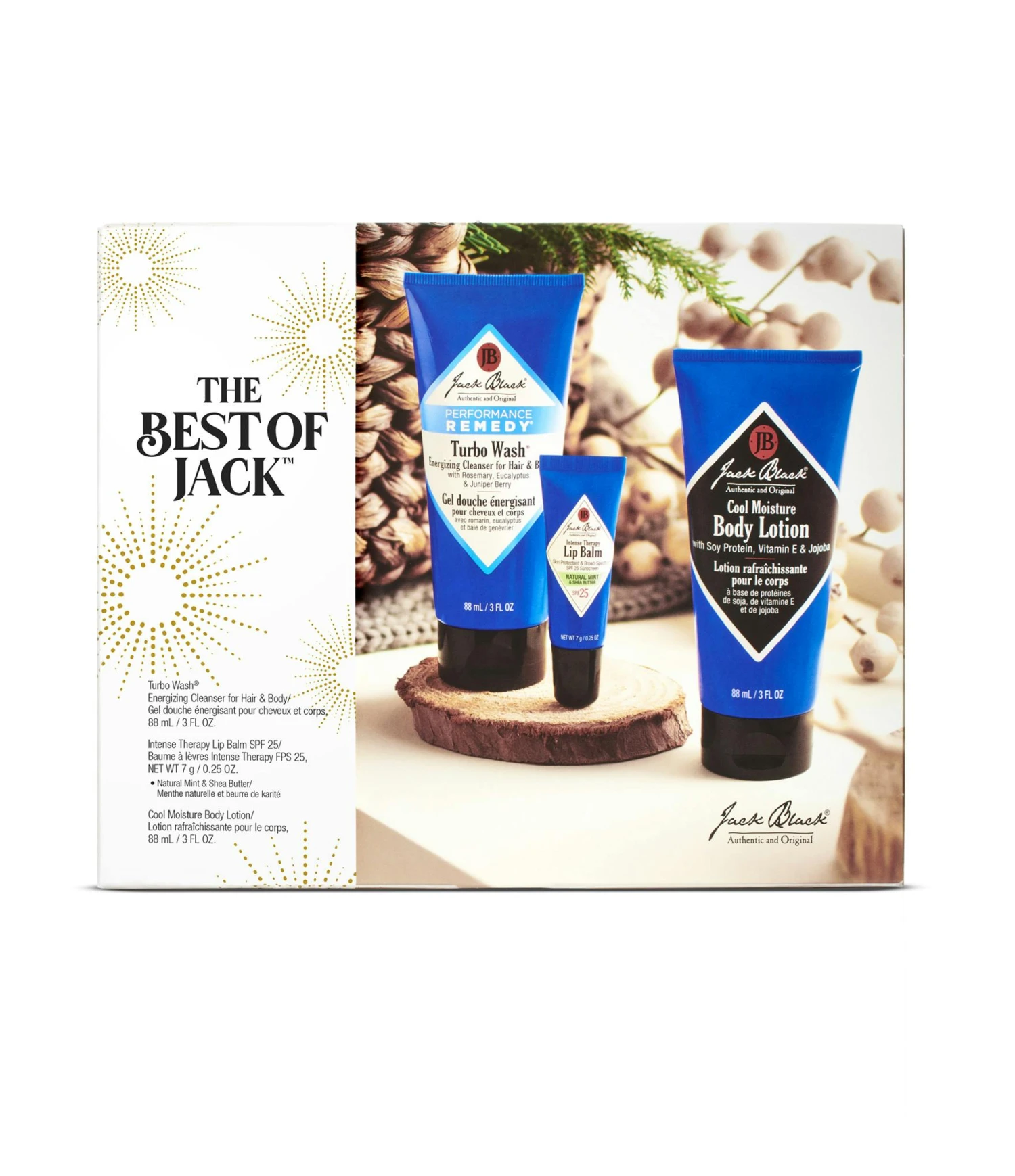 Jack Black Best Of Jack Body Lotion & Body Wash & Lip Balm Set 1 Jack Black Best Of Jack Body Lotion & Body Wash & Lip Balm Set