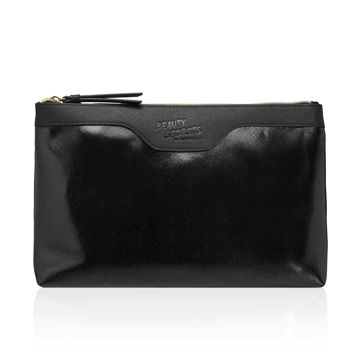 Beauty Secrets Black Metallic Bag 1 Beauty Secrets Black Metallic Bag