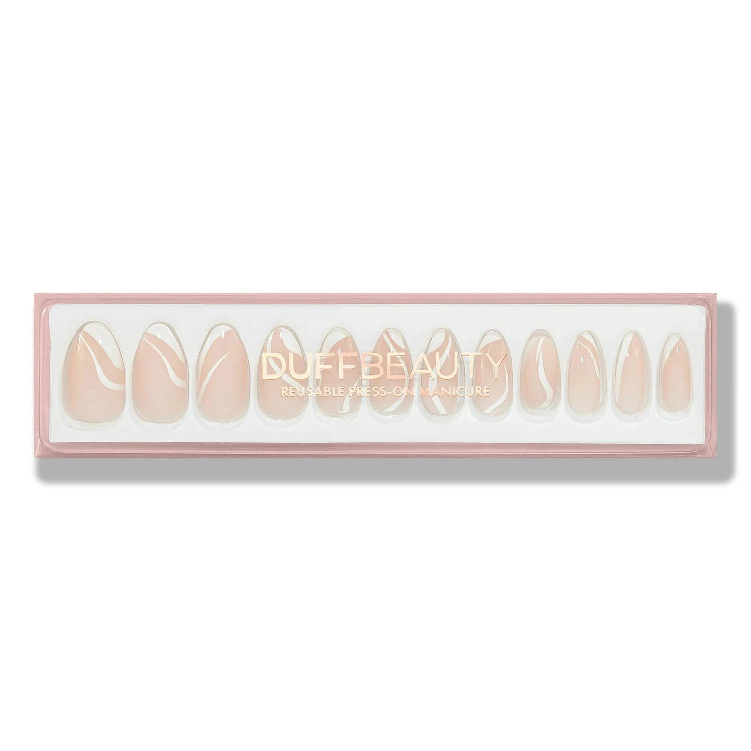 Milky Swirl Reusable Press-On Manicure 3 Milky Swirl Reusable Press-On Manicure - Bild 3