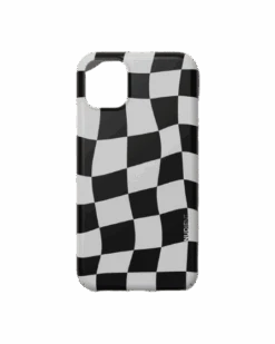 Thin Print IPhone 11 Pro Checkered White/Black