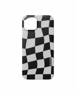 Thin Print IPhone 13 Checkered White/Black