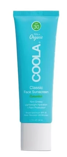 Coola Classic Face Sunscreen Cucumber SPF30