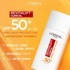 L’Oréal Paris Revitalift Clinical Daily UVA Fluid SPF 50 -Redken Butik 99305 86163 1680683255